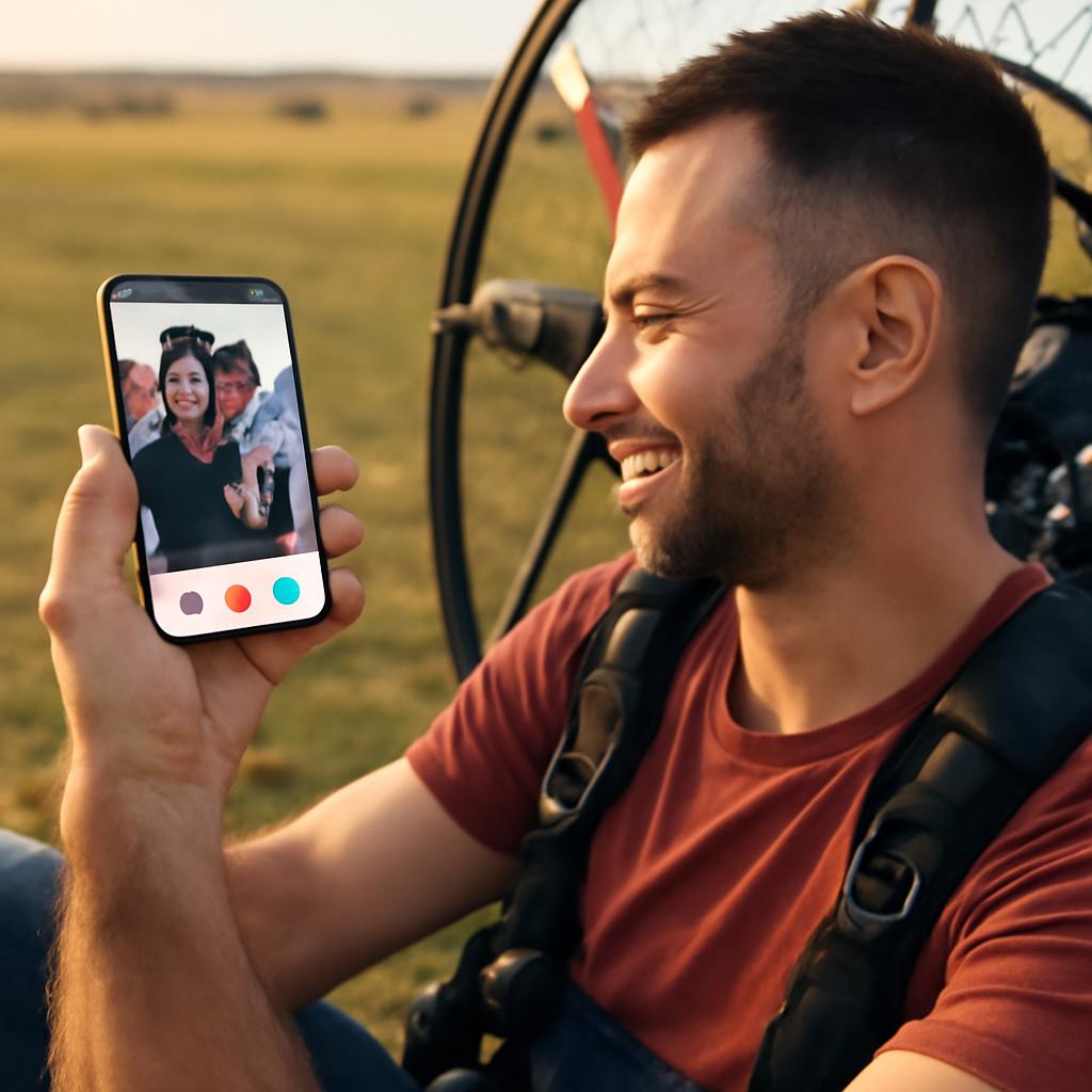 aplicativo amizade para pilotos de paramotor