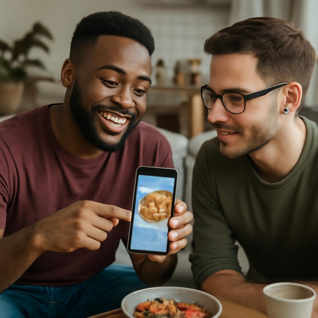 app amizade para compartilhar receitas
