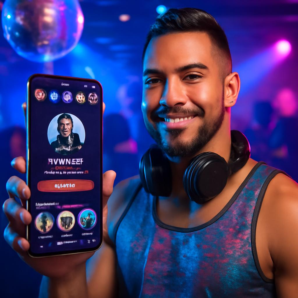 app amizade para fãs de música eletrônica