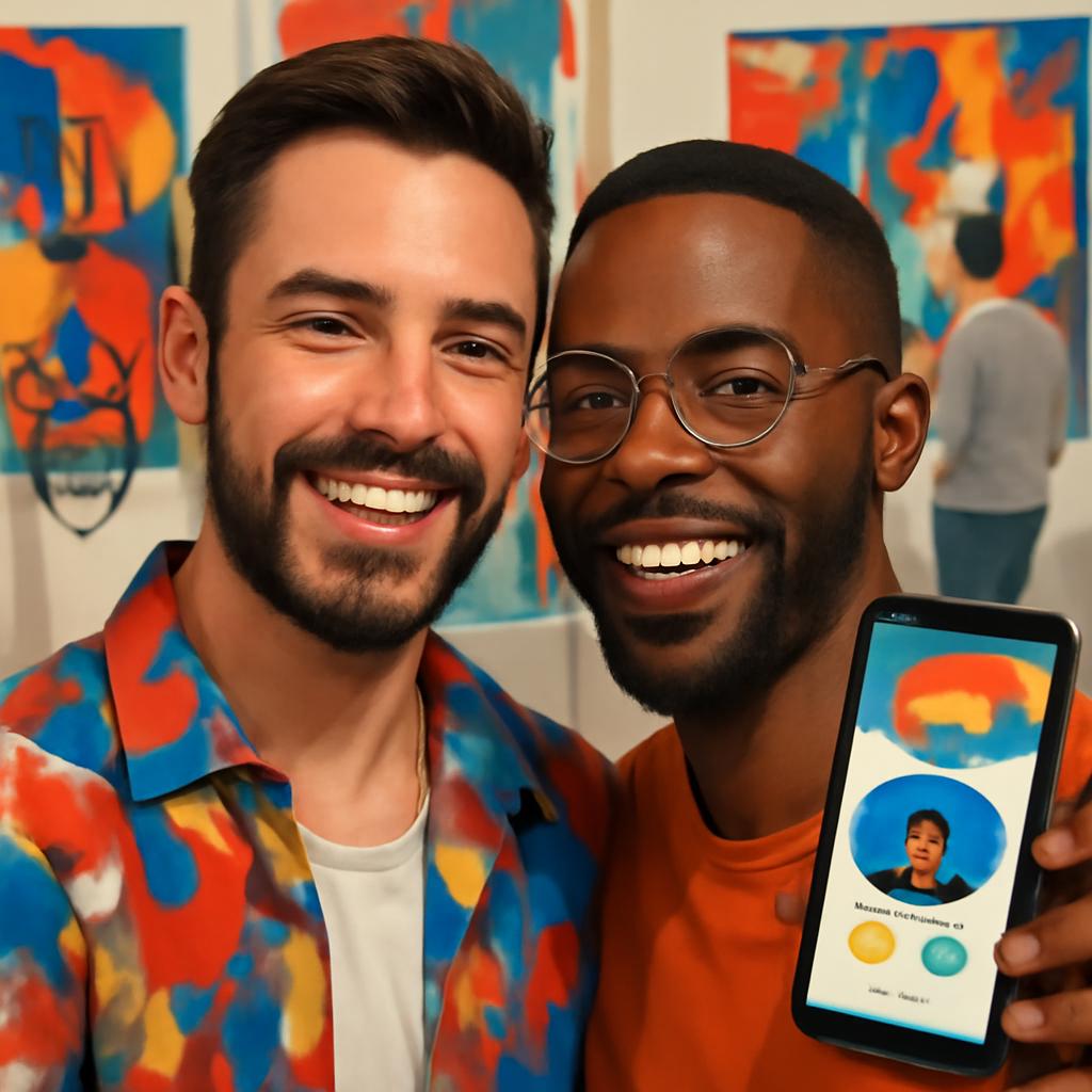 app amizade para fãs de arte moderna