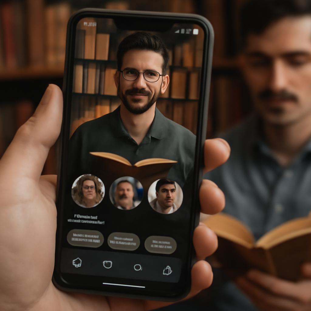 app amizade para fans de literatura clássica
