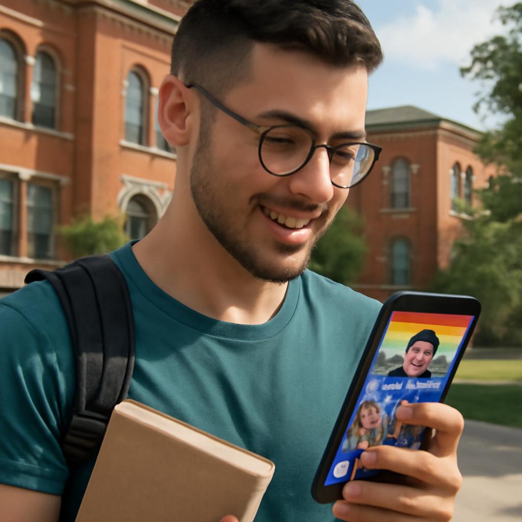 app amizade para universitários de exatas