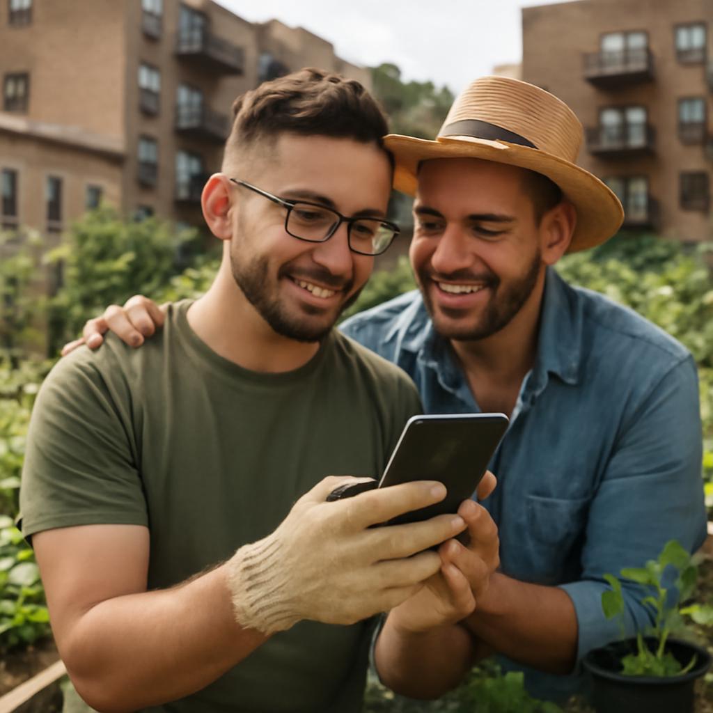 aplicativo amizade para praticantes de jardinagem urbana