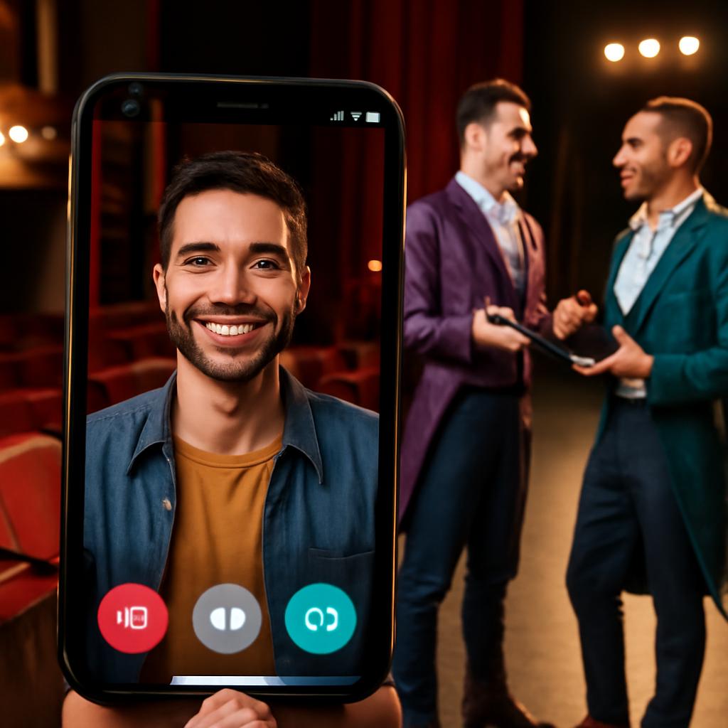 app amizade para praticantes de teatro musical