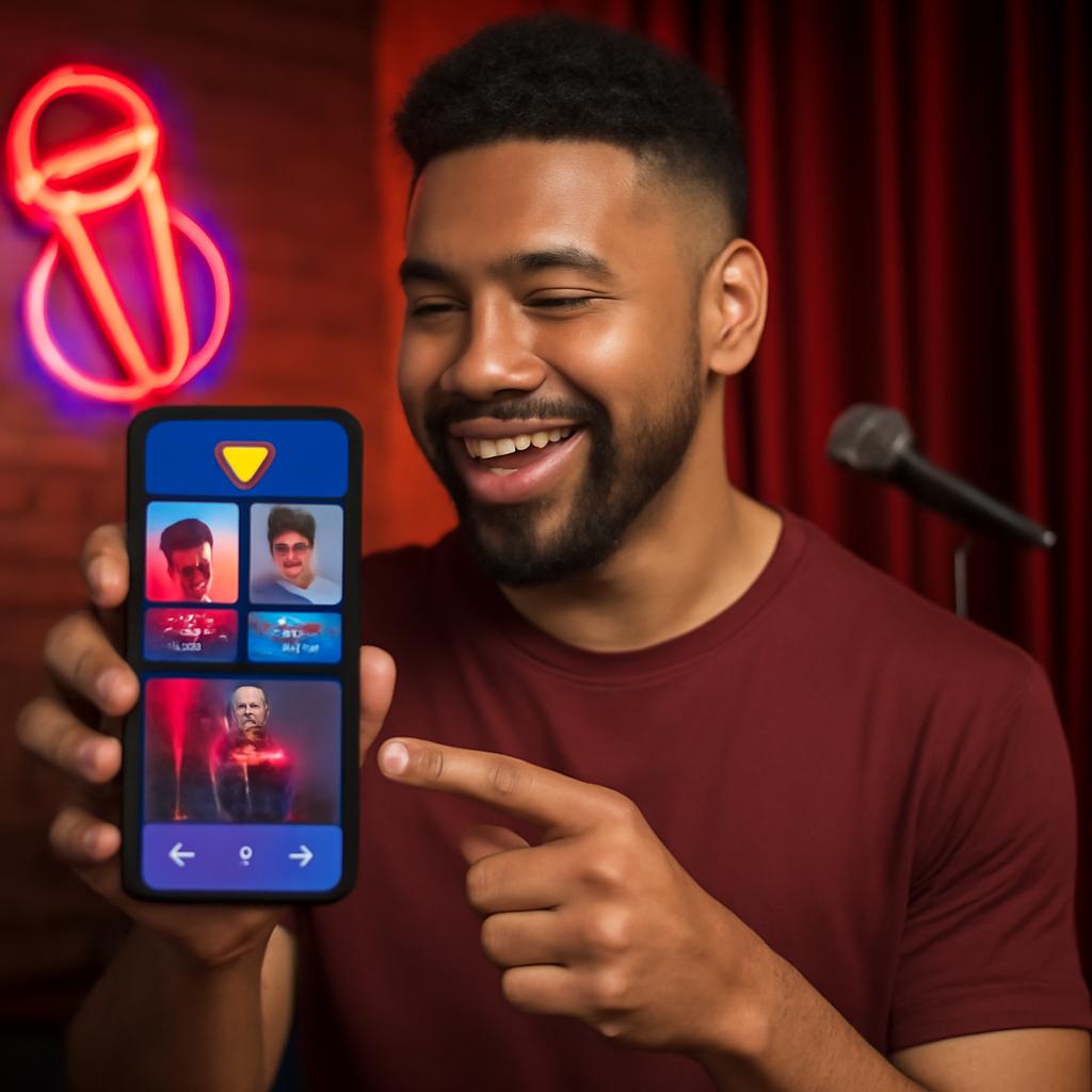 app amizade para praticantes de stand up comedy