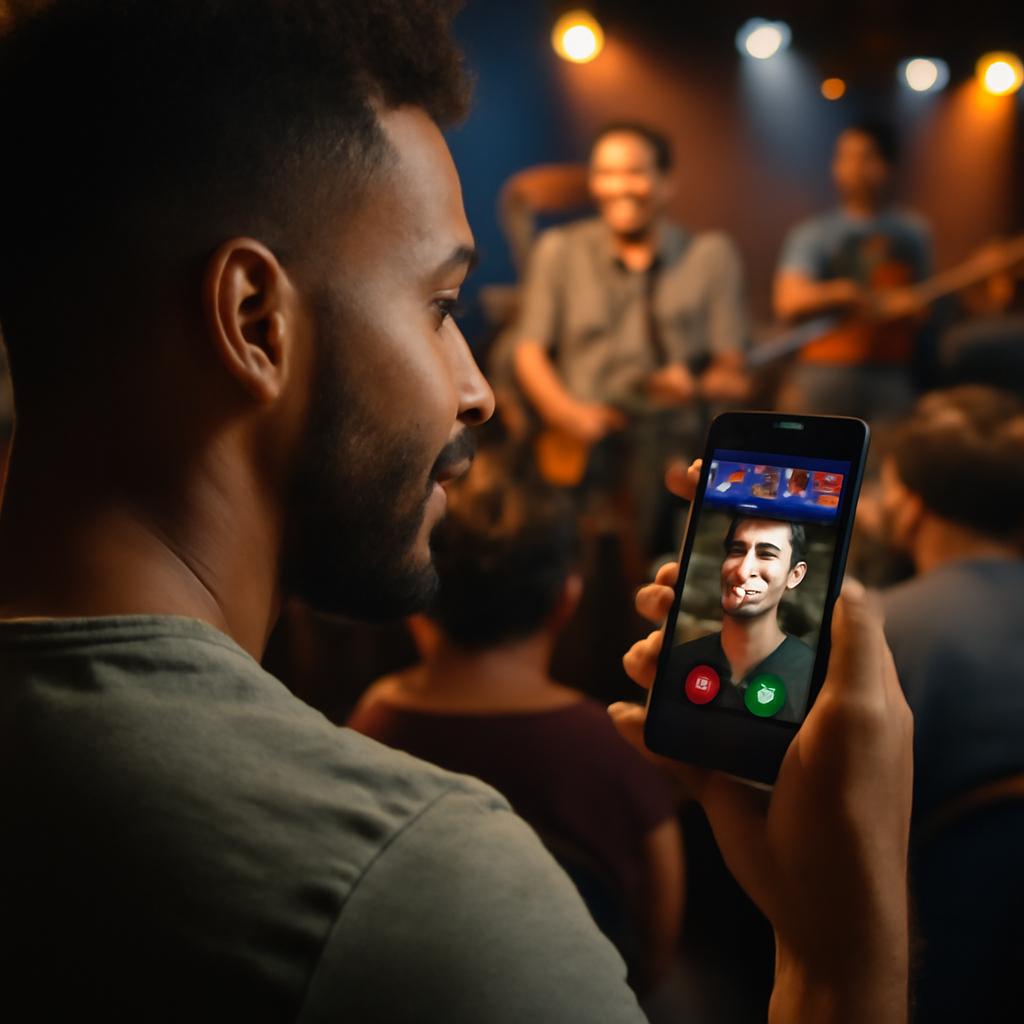 app amizade para quem gosta de música ao vivo