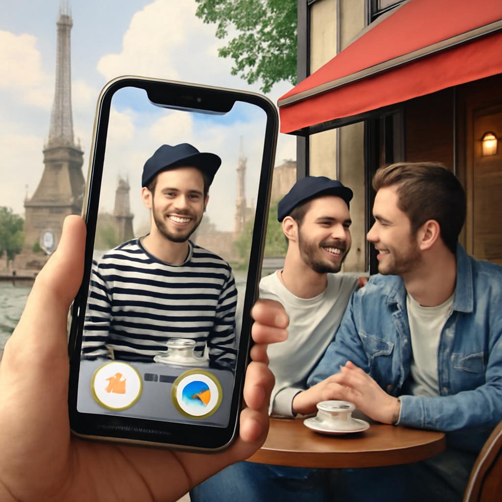 app amizade para fãs de cultura francesa