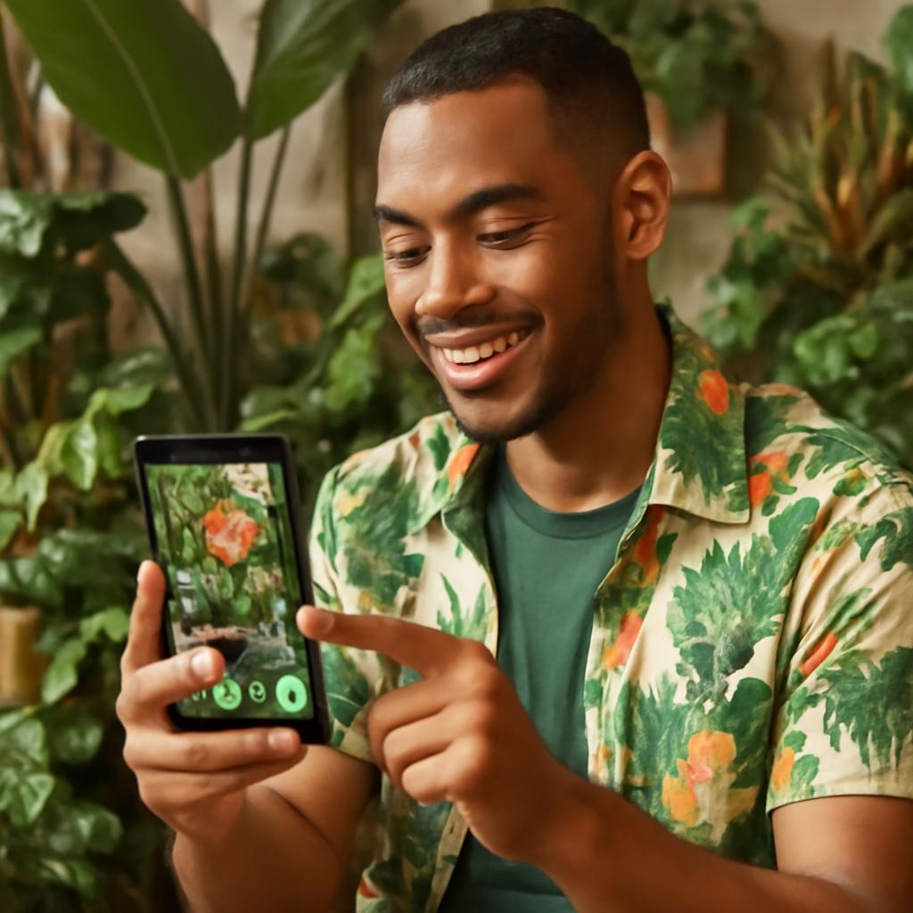 app amizade para amantes de plantas tropicais
