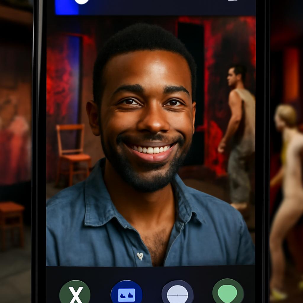 app amizade para amantes de teatro experimental