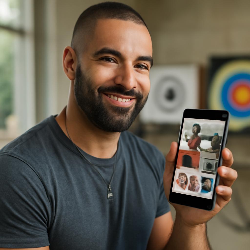 app amizade para praticantes de esportes de precisão