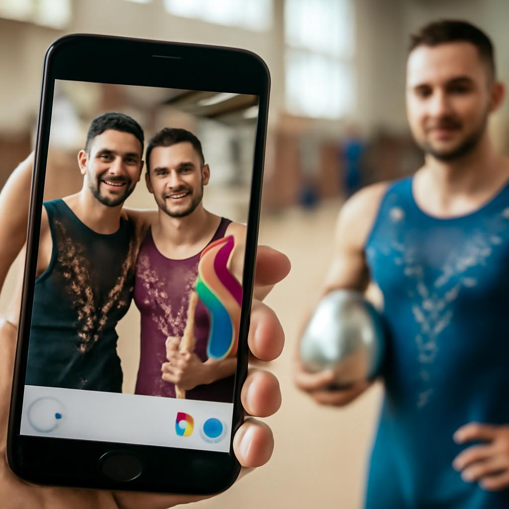 app amizade para praticantes de ginástica rítmica