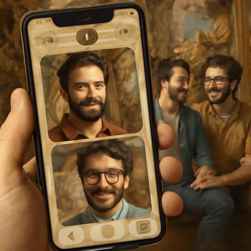app amizade para fãs de arte barroca