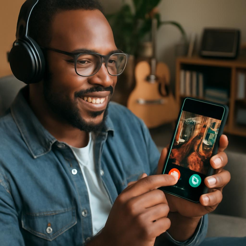 app amizade para amantes de música de câmera