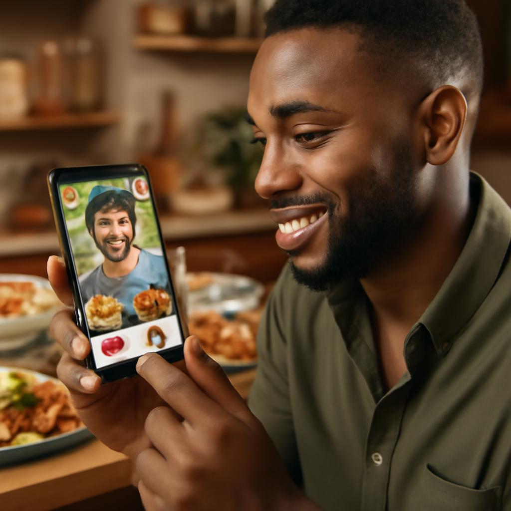 app amizade para quem gosta de culinária internacional