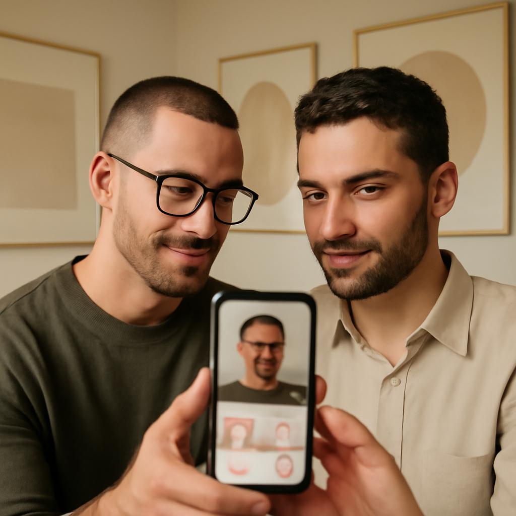 app amizade para fãs de arte minimalista