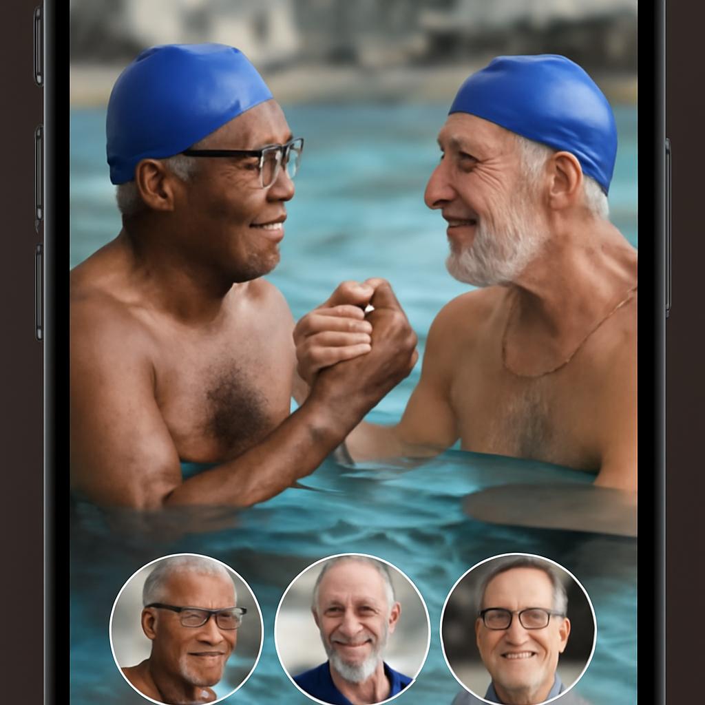 app amizade para praticantes de hidroginástica para idosos