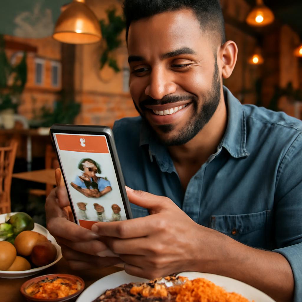 app amizade para amantes de gastronomia regional