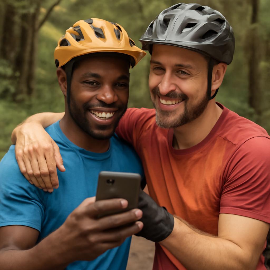 app amizade para praticantes de ciclismo de montanha