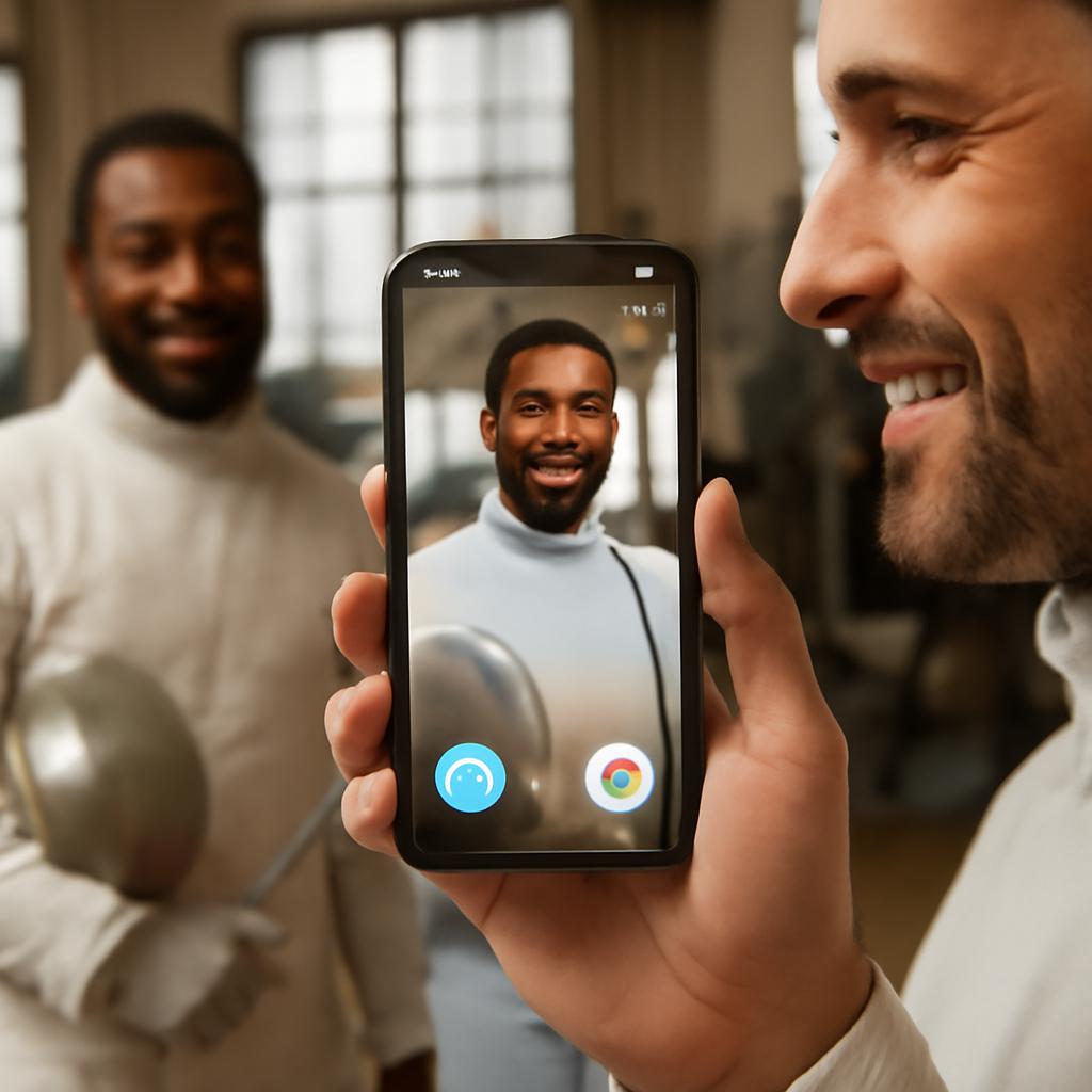 app amizade para praticantes de esgrima