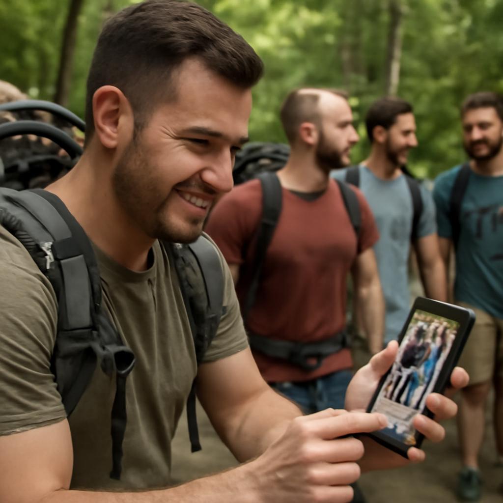 app amizade para praticantes de trekking em grupo