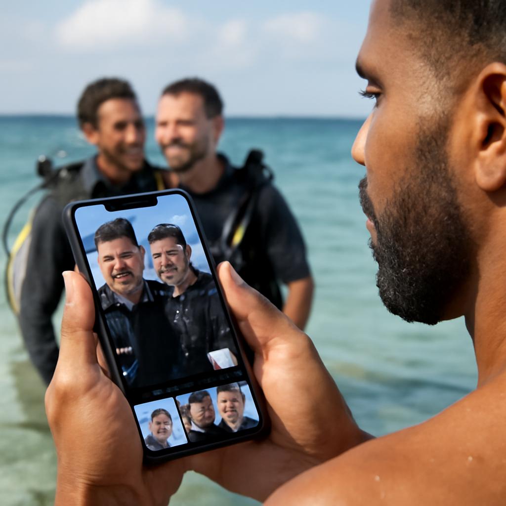 app amizade para praticantes de mergulho
