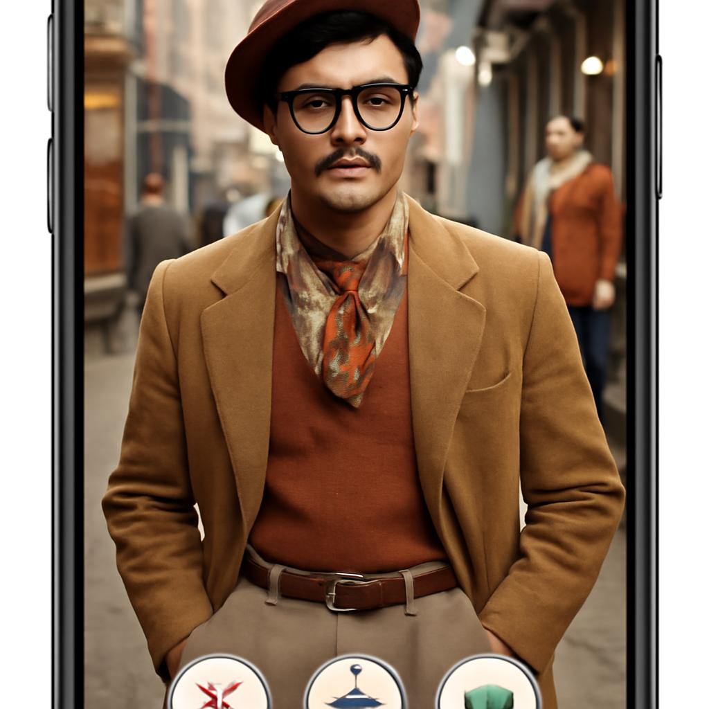 app amizade para amantes de moda retrô