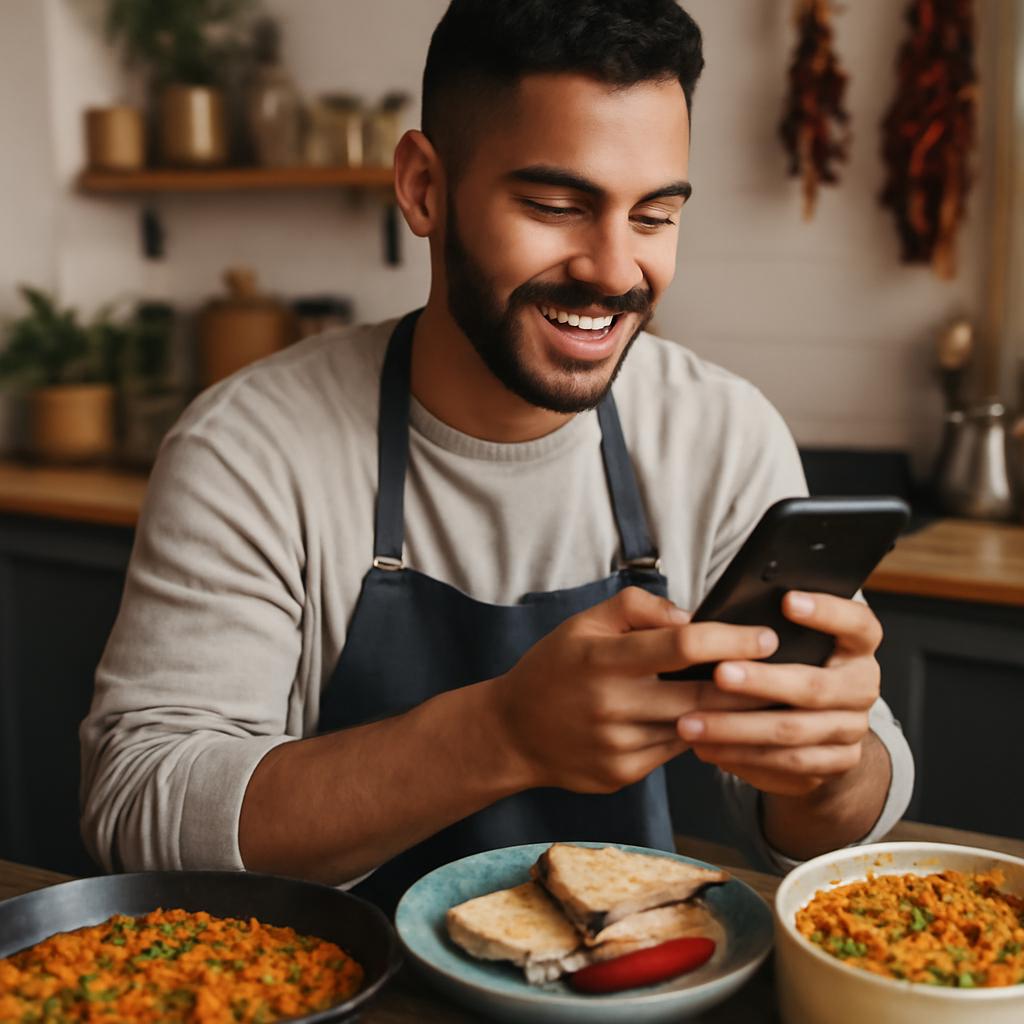 app amizade para quem gosta de cozinhar comidas típicas