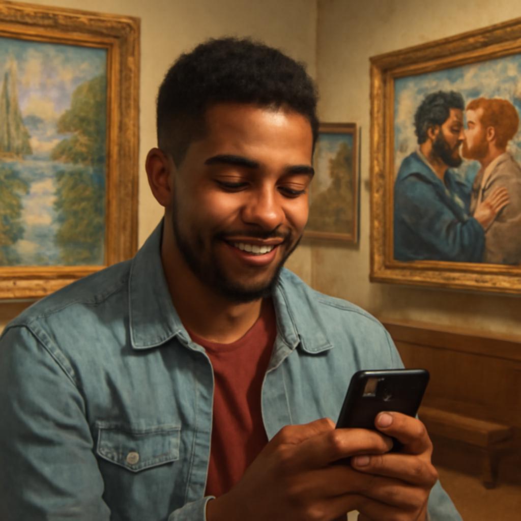 app amizade para apreciadores de arte impressionista