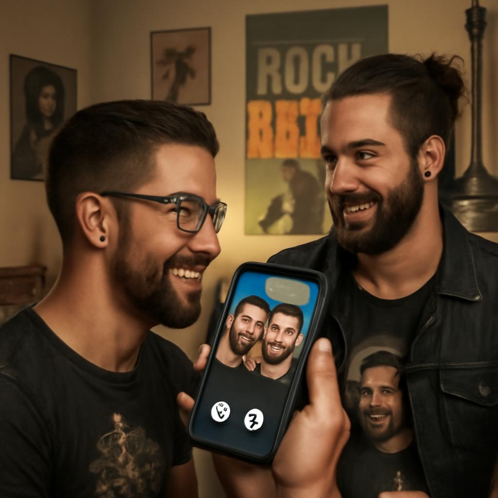 app amizade para fãs de rock brasileiro