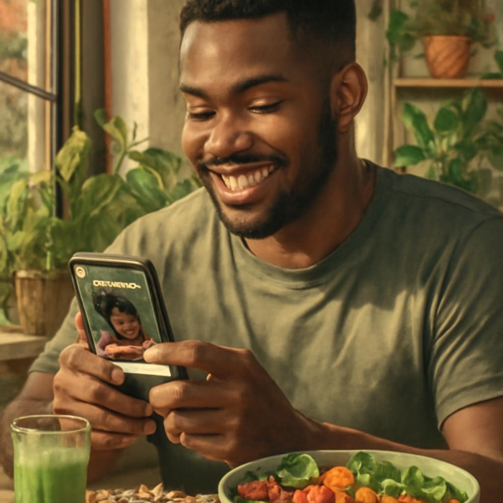 app amizade para amantes de comida vegana