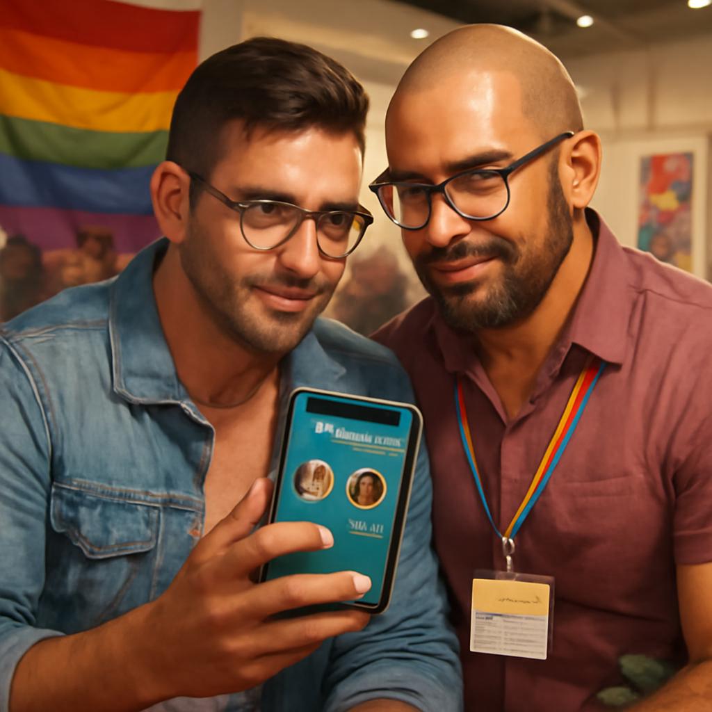 app amizade para organizadores de exposições