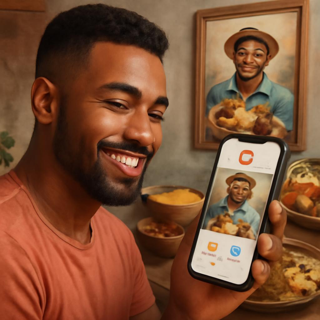 app amizade para fãs de culinária nordestina