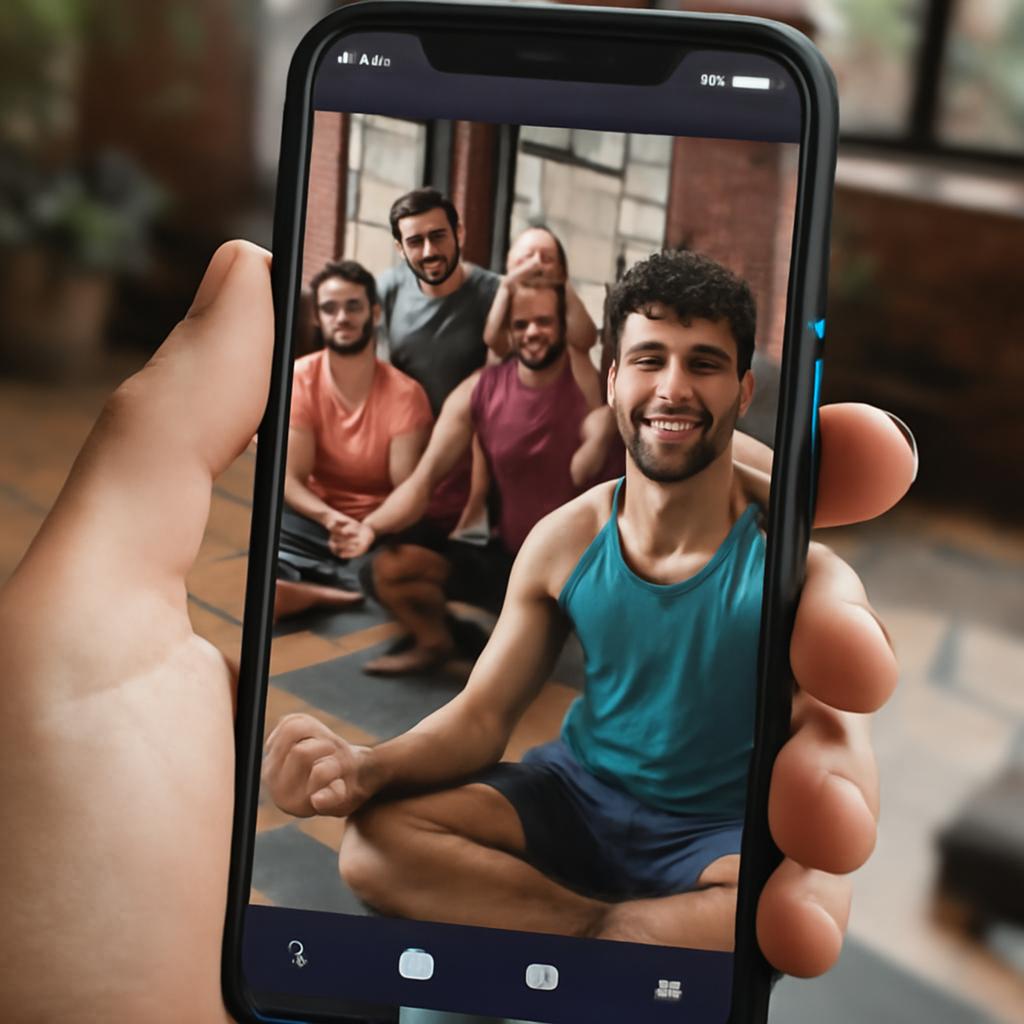 app amizade para praticantes de yoga em grupo
