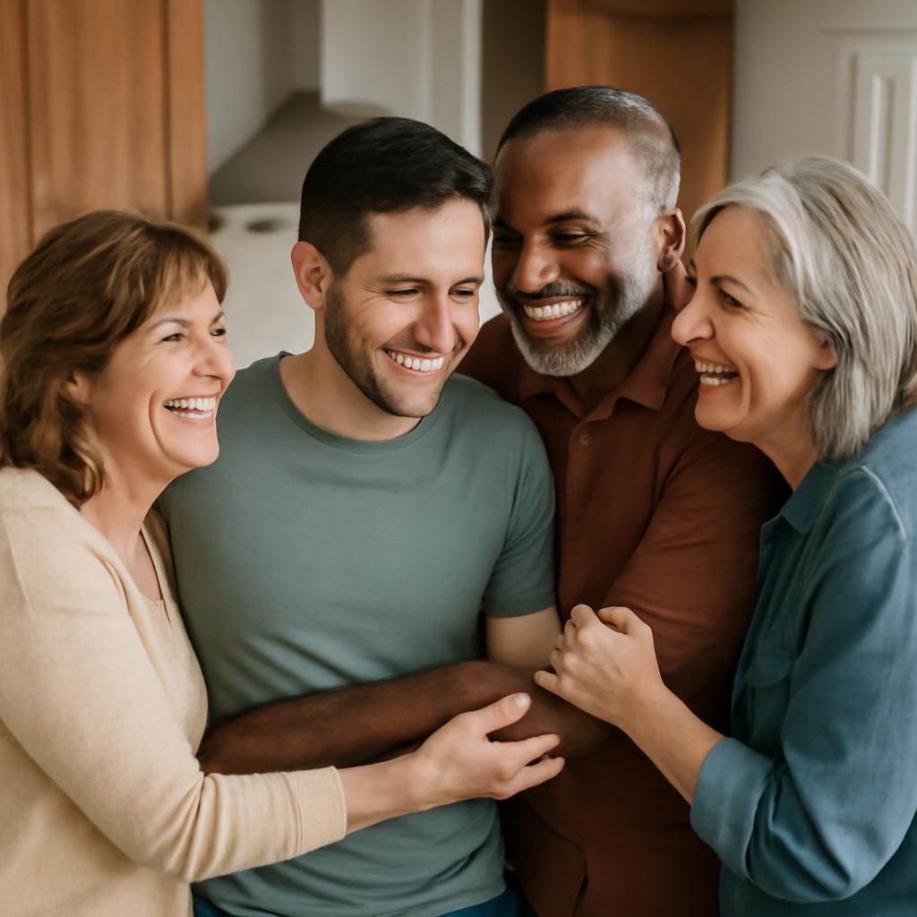 conexão entre mães e pais para amizade