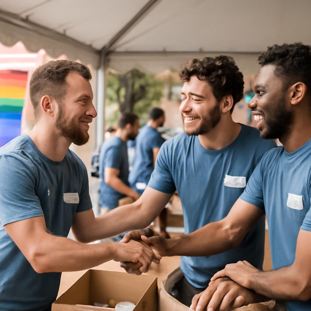 como criar conexões em eventos voluntários