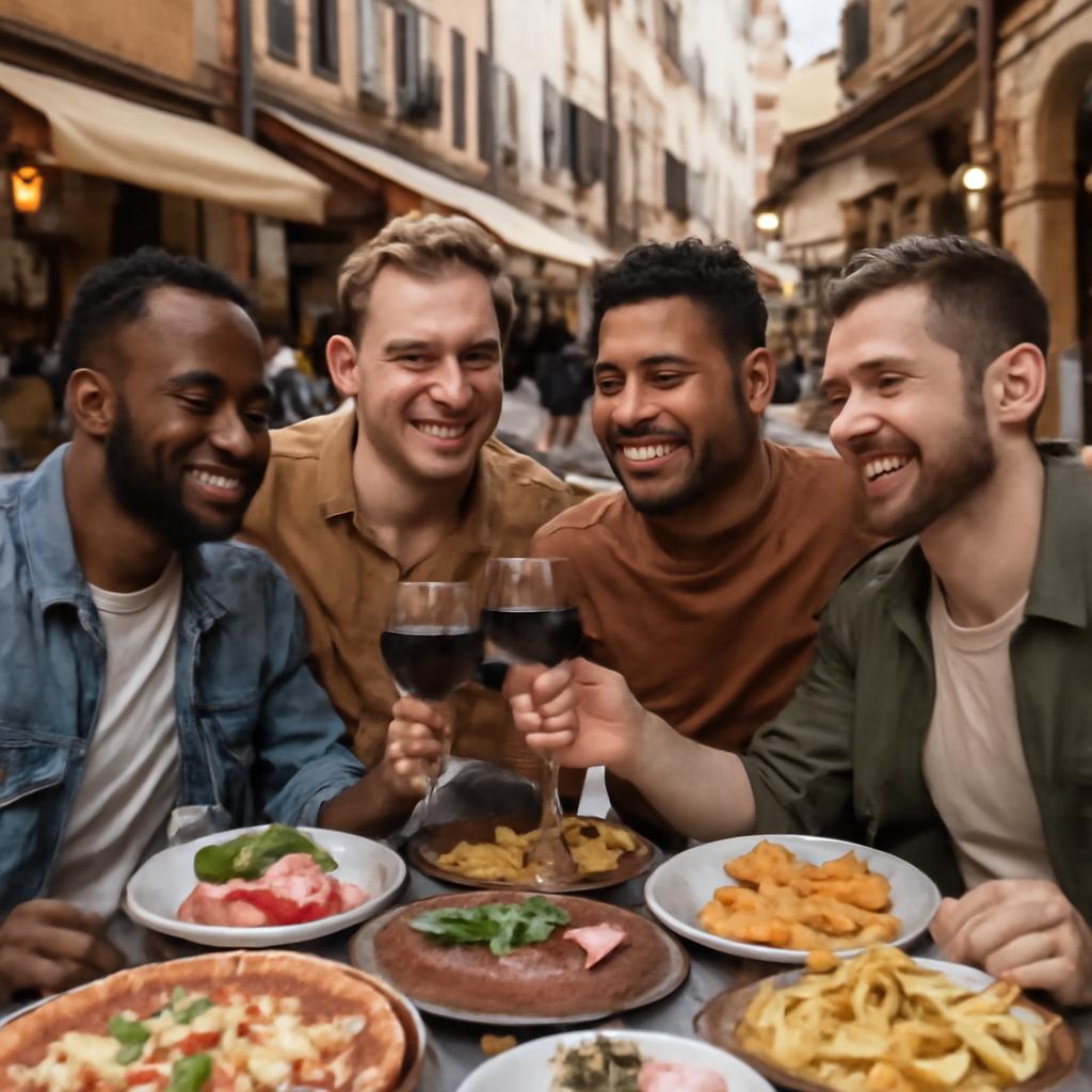 grupo de amigos para viagens gastronômicas