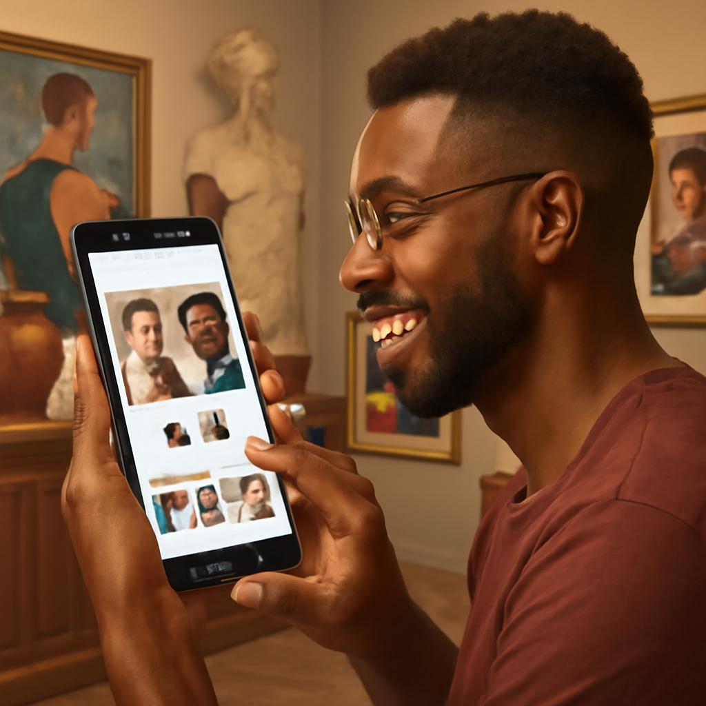 aplicativo para amizade entre curadores de arte