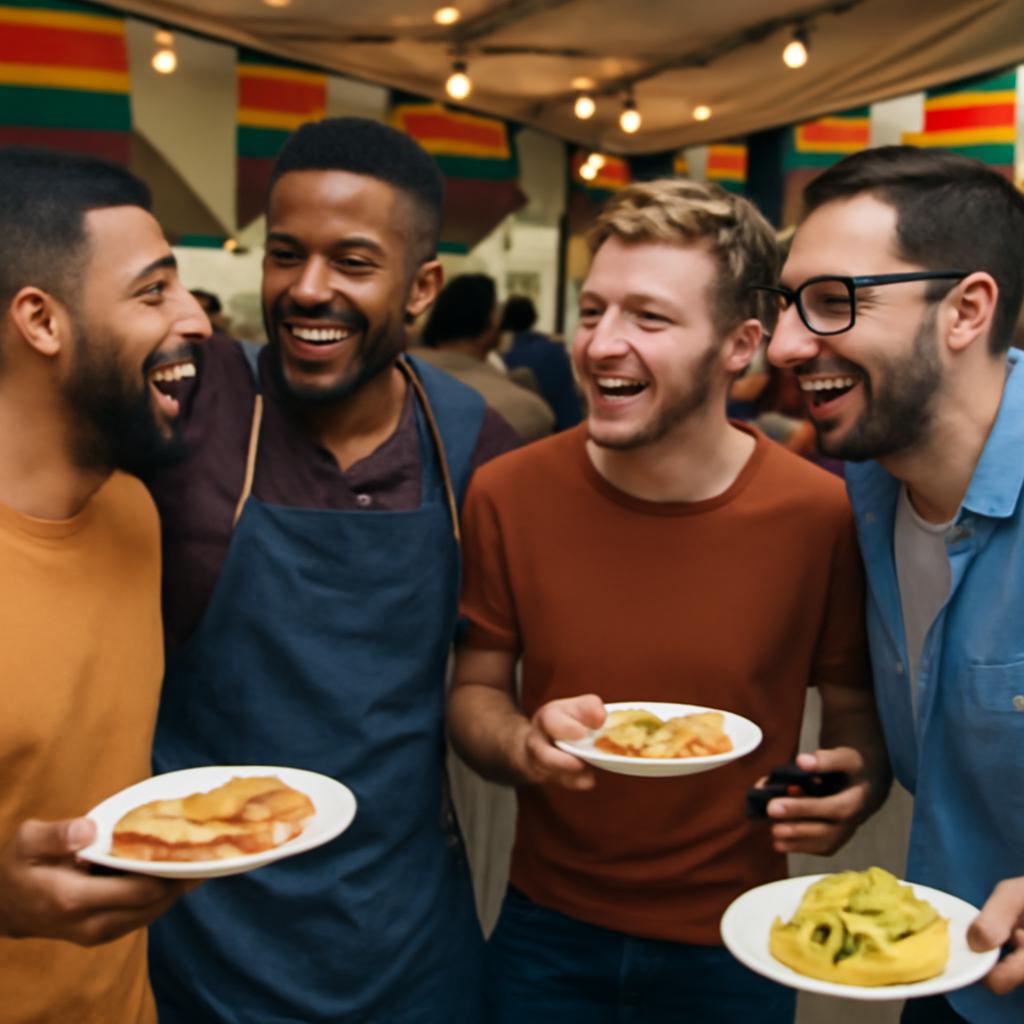 como formar amizades em eventos de culinária regional