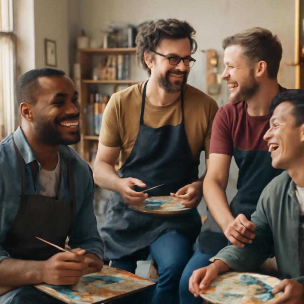 como encontrar novos amigos por hobby artístico