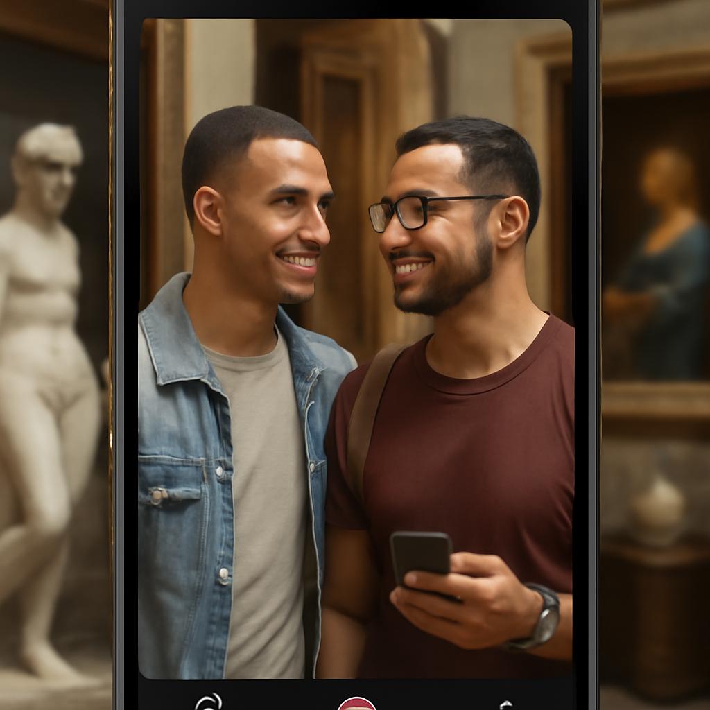 aplicativo para amizade entre amantes de museus