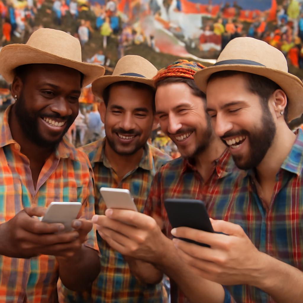 rede para socializar amantes de festas regionais