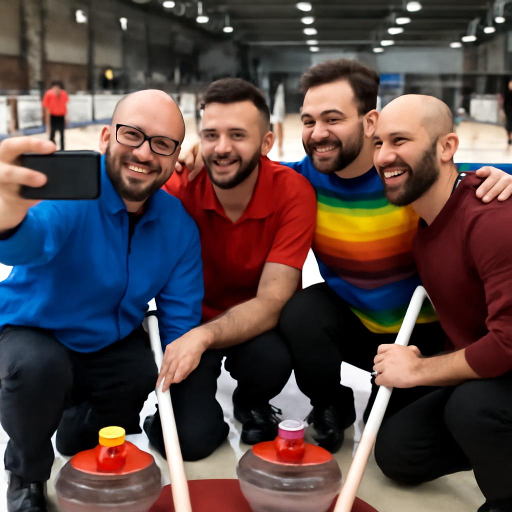rede para amizade entre praticantes de curling