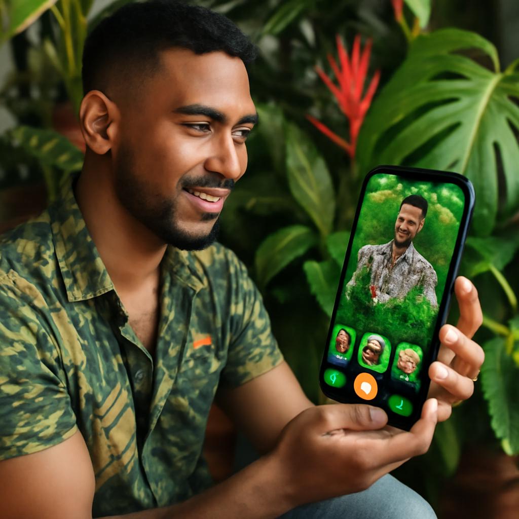 aplicativo para socializar amantes de plantas tropicais