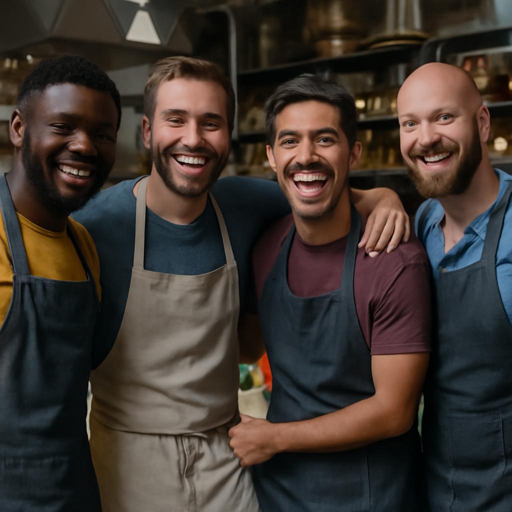 grupo de amizade para participantes de reality culinário