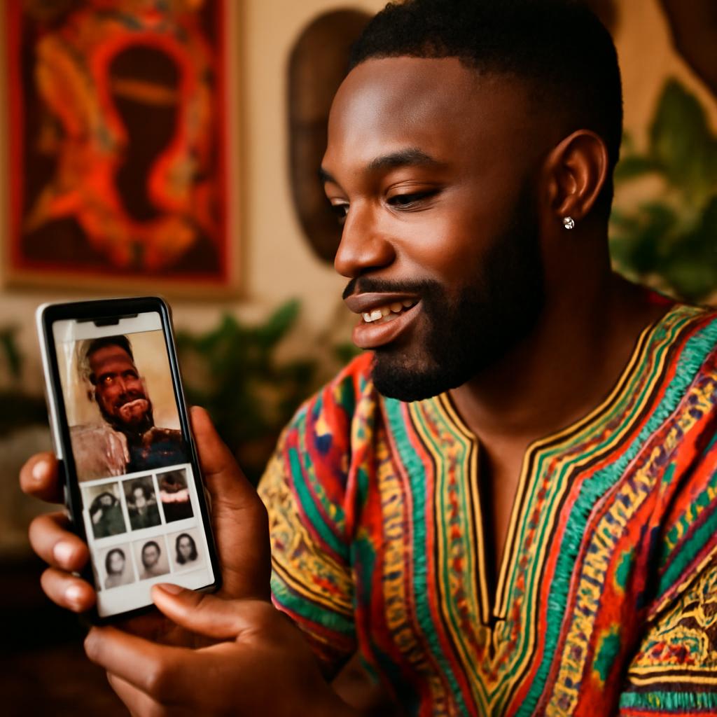 aplicativo para socializar apreciadores de cultura africana