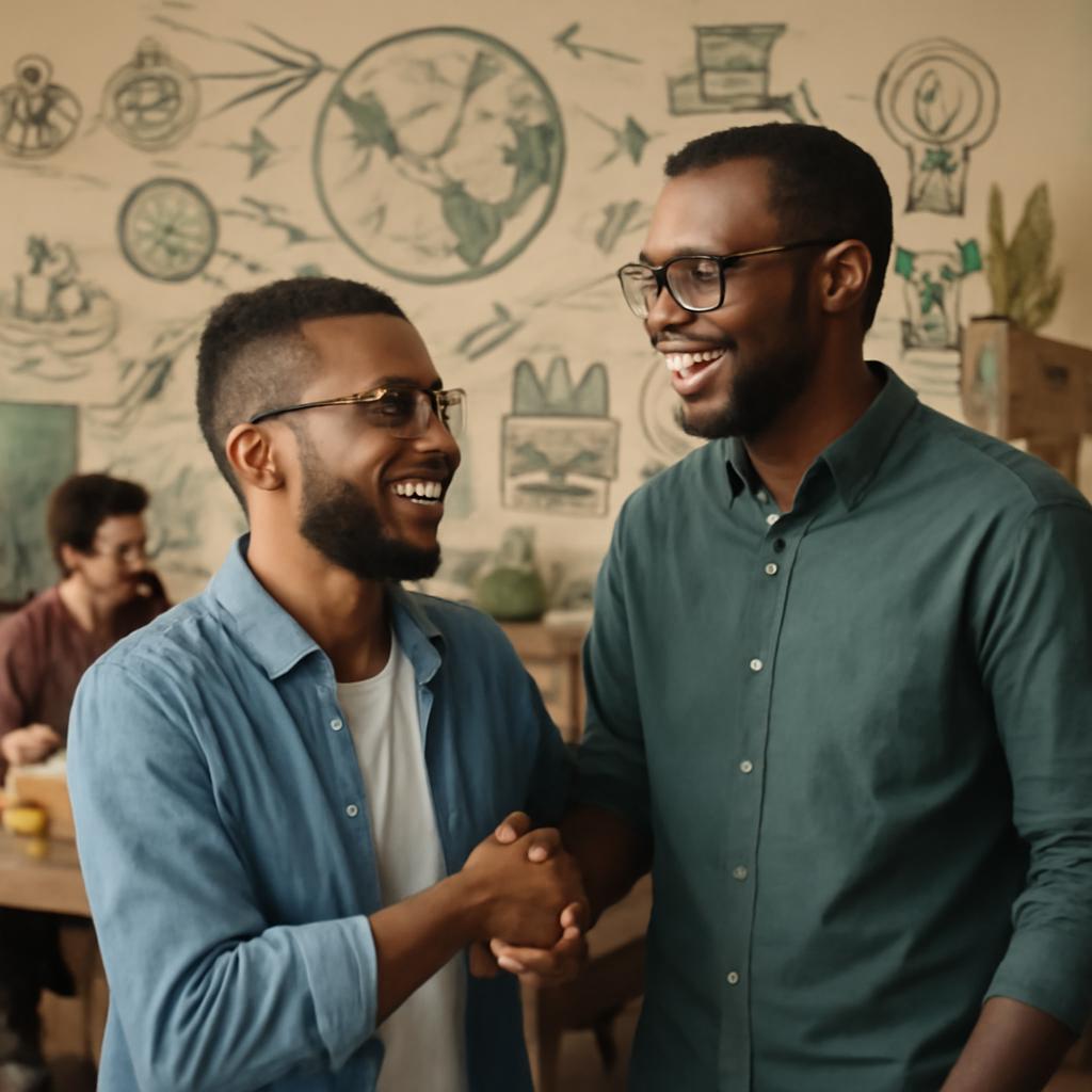 rede para amizade de curadores de startups sustentáveis