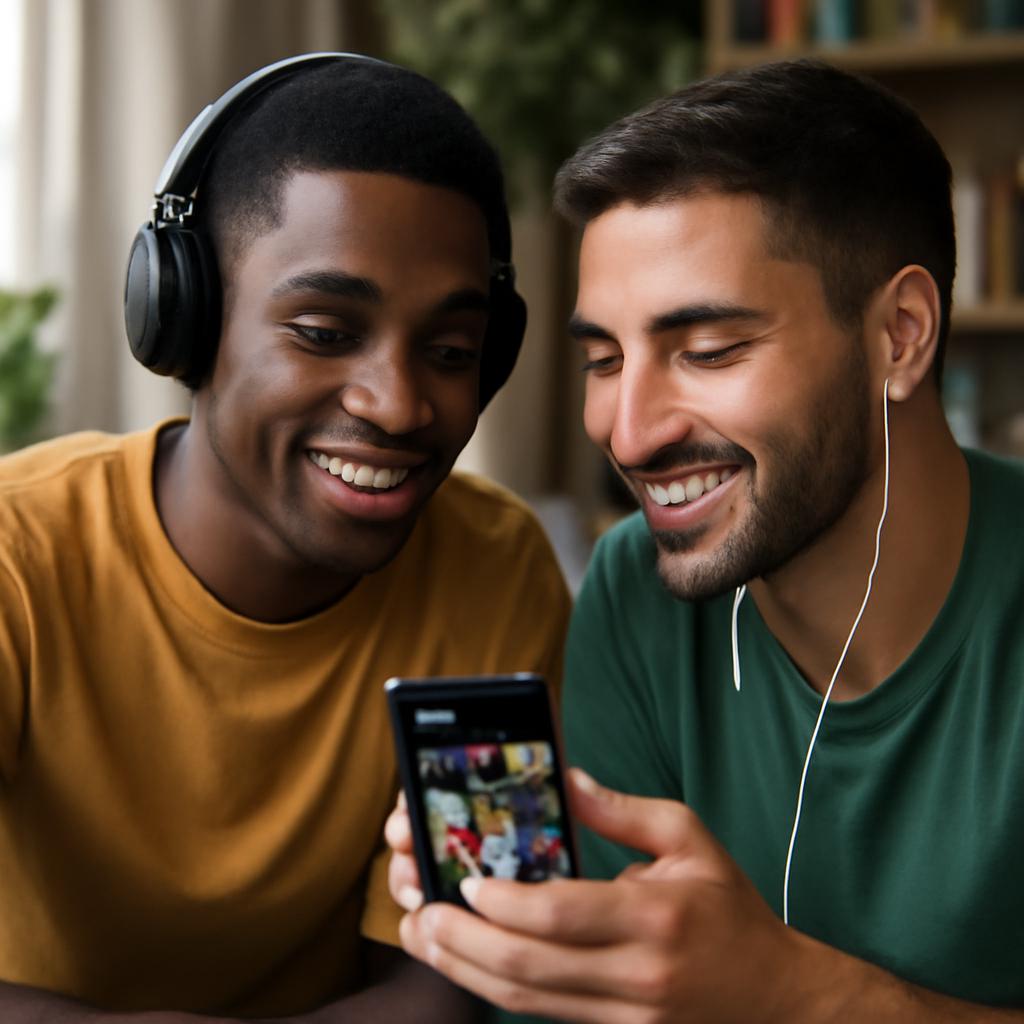conhecer amigos por playlist de música