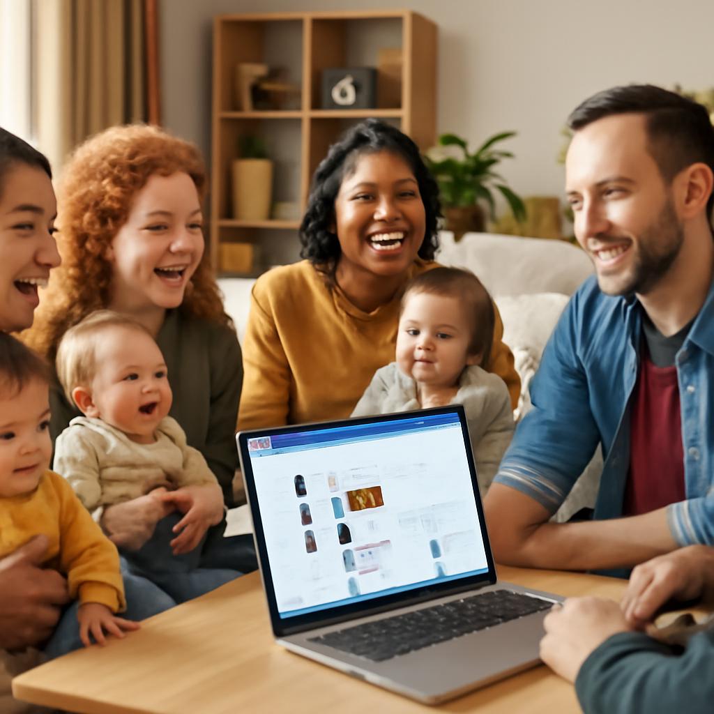 plataforma para mães compartilharem experiências