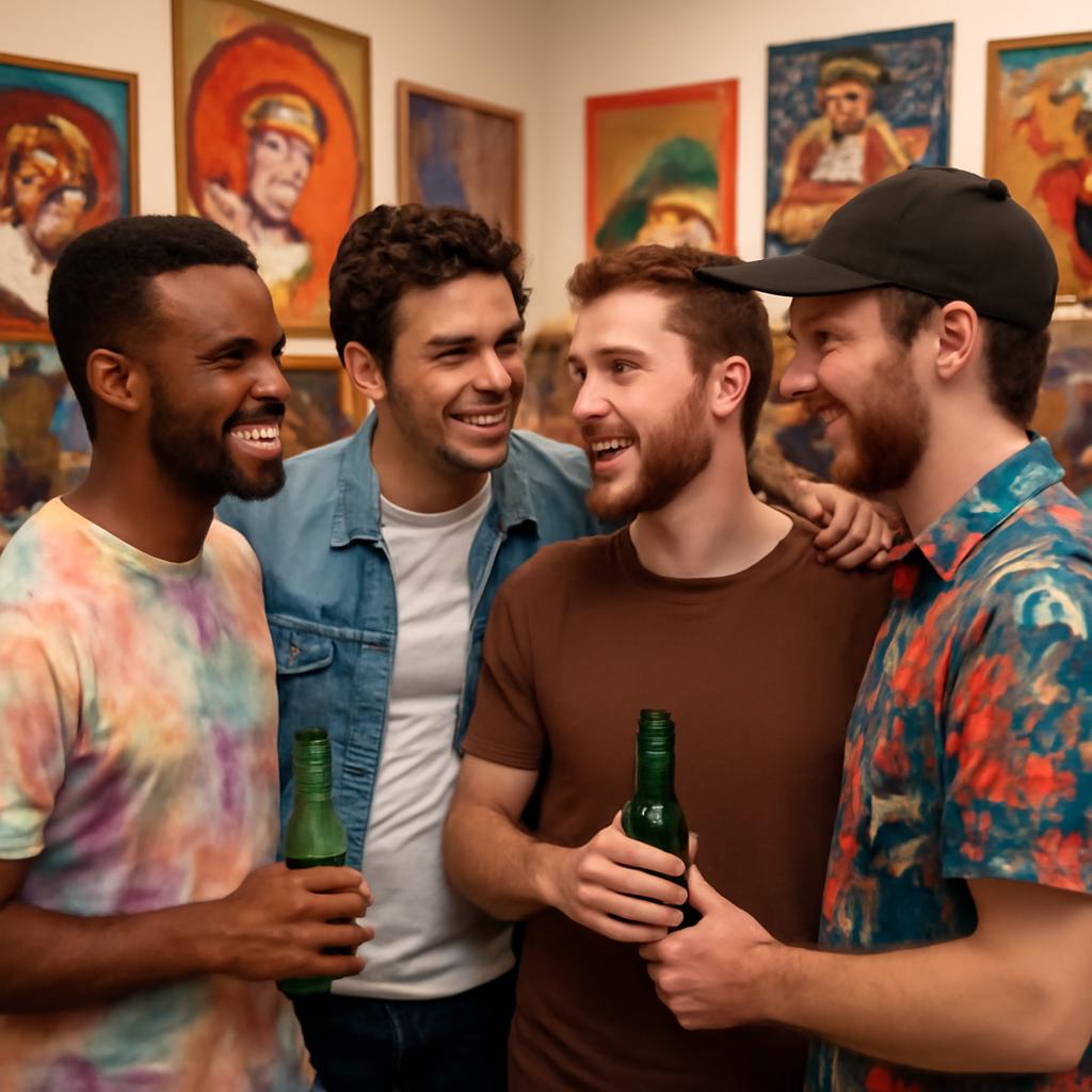 conhecer amigos em eventos de arte