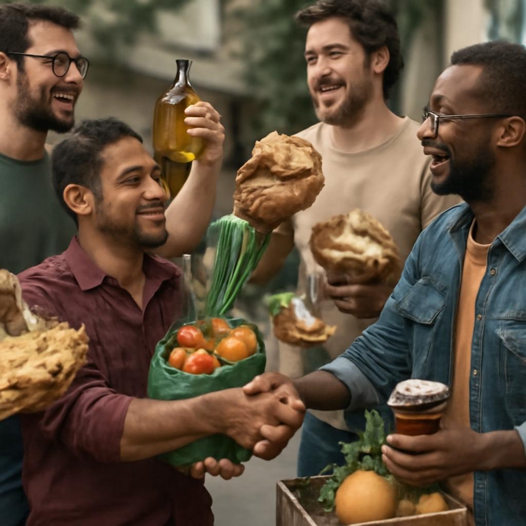 rede para troca de insumos culinários